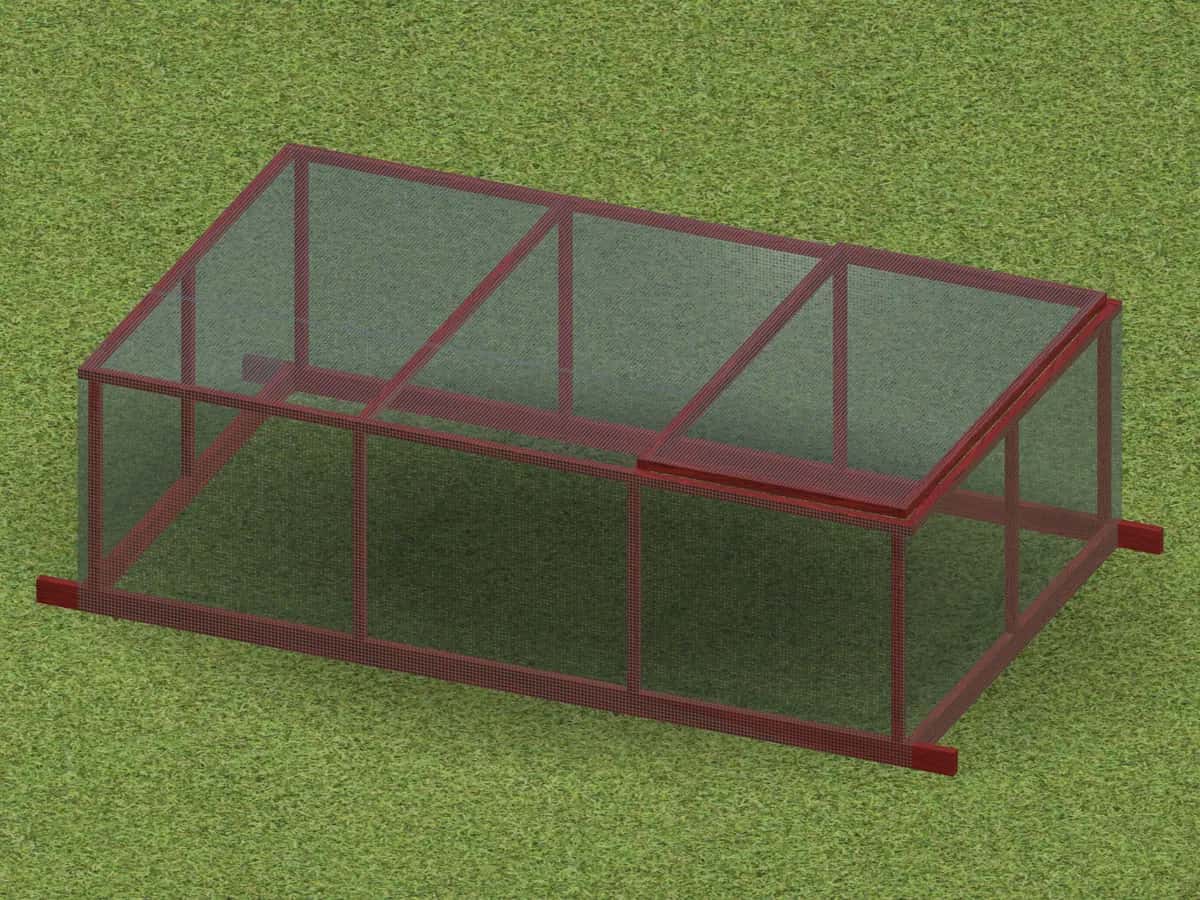 Low movable run, 3D render