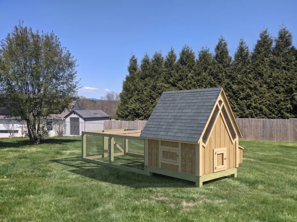 A-frame coop, Natural style (representative image)