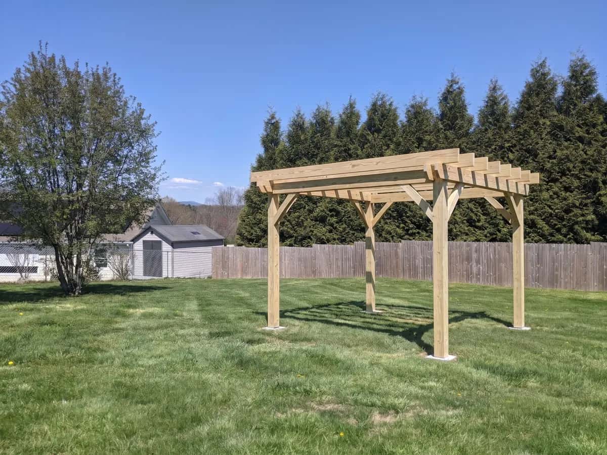 Classic 4-post pergola (representative image)
