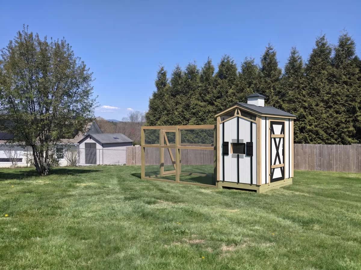 Gable farmhouse coop (representative image)