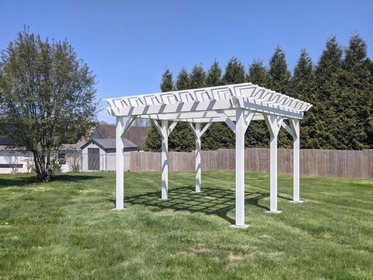 Long 6-post pergola (representative image)