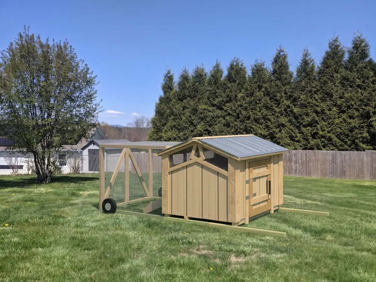 Portable chicken tractor (representative image)